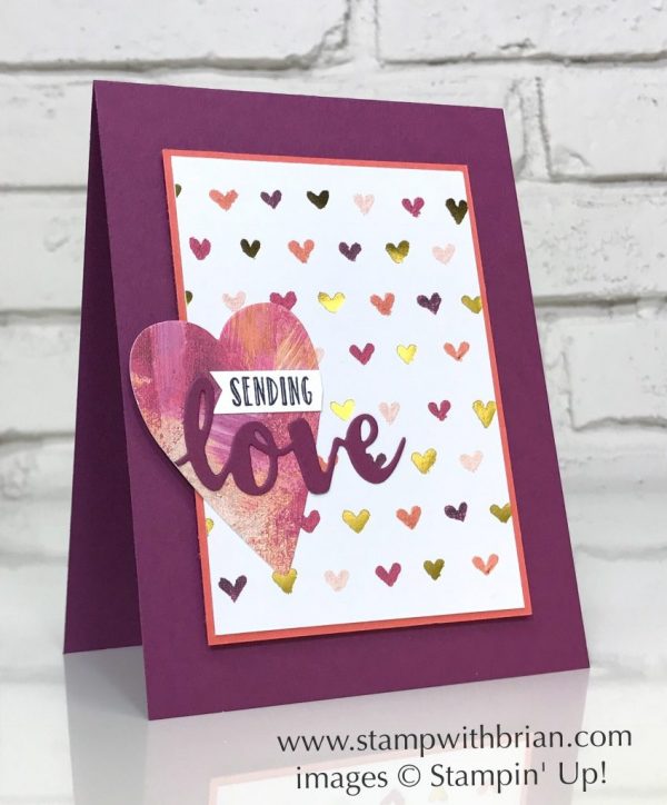 Hanging Garden, Sunshine Wishes Thinlits Dies, Lots to Love Framelits Dies, Stampin' Up!, Brian King, Valentine's Day card Hanging Garden, Sunshine Wishes Thinlits Dies, Lots to Love Framelits Dies, Stampin' Up!, Brian King, Valentine's Day card