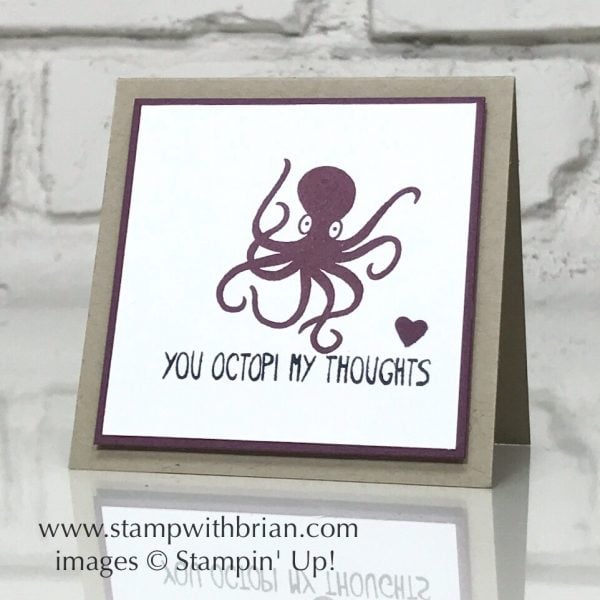 Message in a Bottle, Stampin' Up!, Brian King, Valentine's Day card