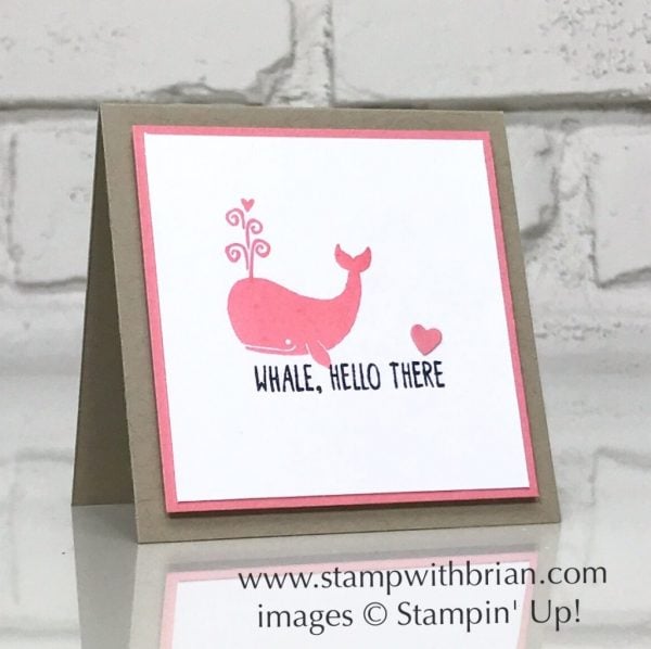Message in a Bottle, Stampin' Up!, Brian King, Valentine's Day card