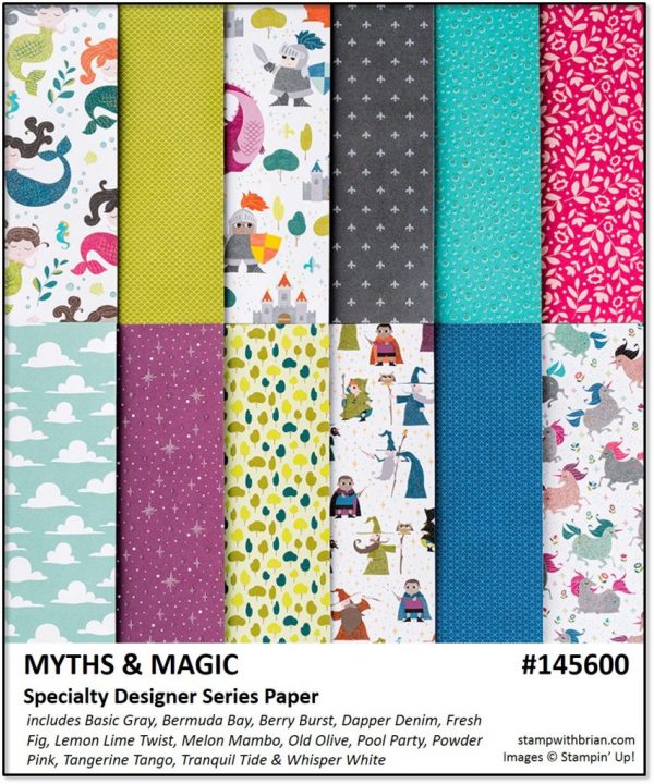 Myths & Magic Specialty Designer Series Paper, Stampin' Up!, Brian King 145600