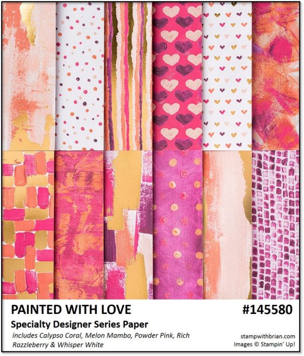 Painted with Love Speciatly Designer Series Paper, Stampin' Up! 145580 Painted with Love Speciatly Designer Series Paper, Stampin' Up! 145580