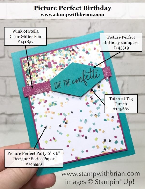 Picture Perfect Birthday, Stampin' Up!, Brian King Picture Perfect Birthday, Stampin' Up!, Brian King