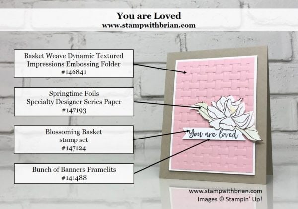 Blossoming Basket, Springtime Foil Specialty Designer Series Paper, Stampin' Up!, Brian King Blossoming Basket, Springtime Foil Specialty Designer Series Paper, Stampin' Up!, Brian King