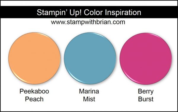 Stampin' Up! Color Inspiration: Peekaboo Peach, Marina Mist, Berry Burst