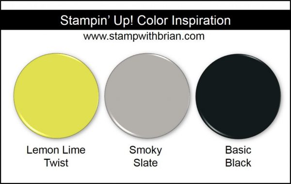 Stampin' Up! Color Inspiration: Lemon Lime Twist, Smoky Slate, Basic Black