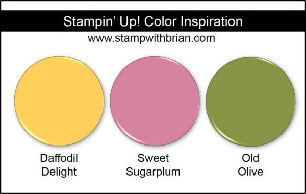 Stampin' Up! Color Inspiration: Daffodil Delight, Sweet Sugarplum, Old Olive