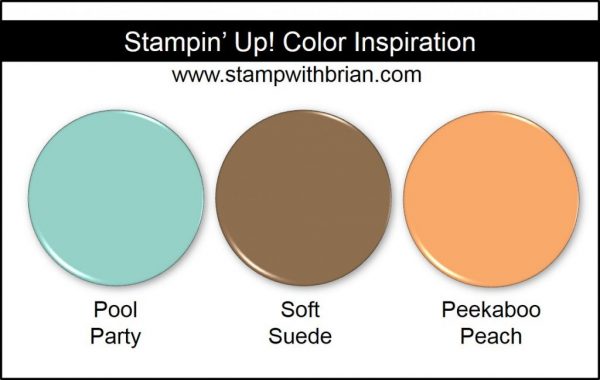 Stampin' Up! Color Inspiration: Pool Party, Soft Suede, Peekaboo Peach