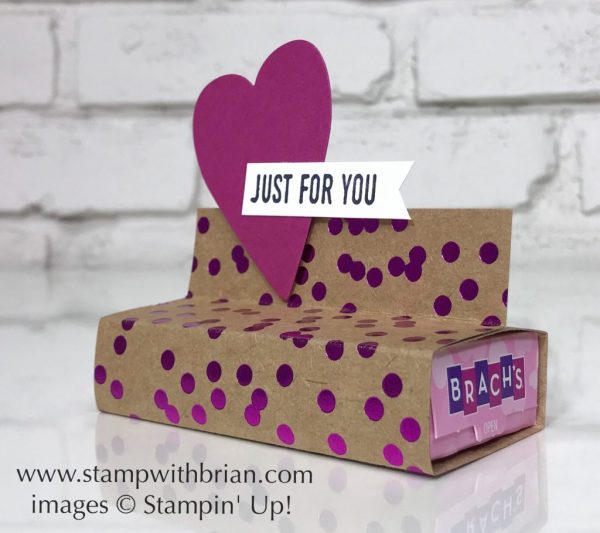 Foil Frenzy Valentine treat wrap, Stampin' Up!, Brian King