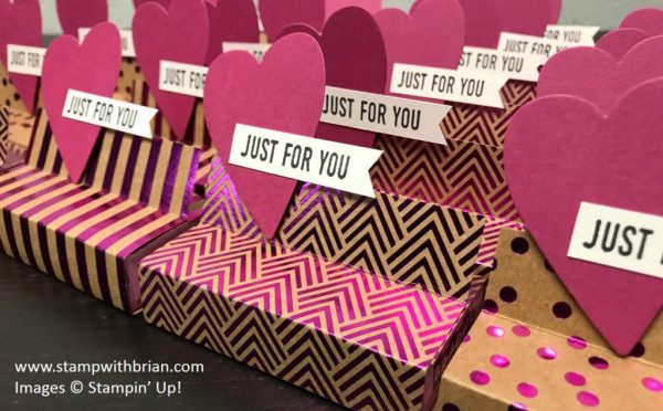 Foil Frenzy Valentine treat wrap, Stampin' Up!, Brian King