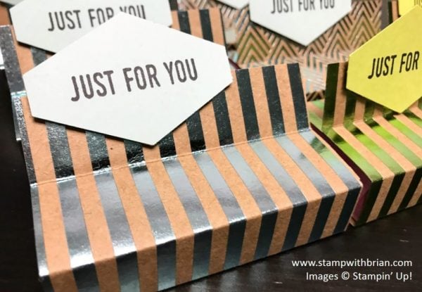 Foil Frenzy Valentine treat wrap, Stampin' Up!, Brian King