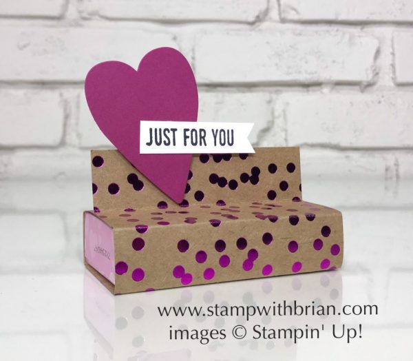 Foil Frenzy Valentine treat wrap, Stampin' Up!, Brian King