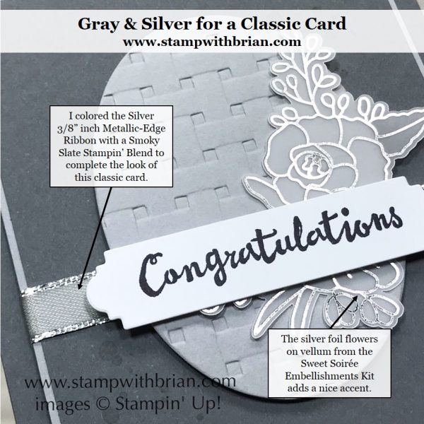 Petal Palette, Basket Weave Dynamic Textured Impressions Embossing Folder, Stampin' Up!, Brian King, GDP126, wedding card