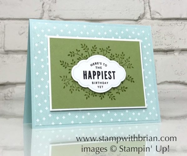 Thoughts & Prayers, Lots of Happy Card Kit, Label Me Pretty, Stampin' Up!, Brian King, birthday card