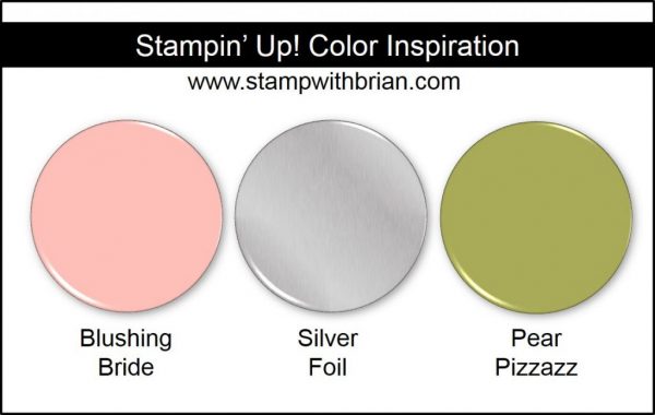 Stampin' Up! Color Inspiration: Blushing Bride, Silver Foil, Pear Pizzazz Stampin' Up! Color Inspiration: Blushing Bride, Silver Foil, Pear Pizzazz