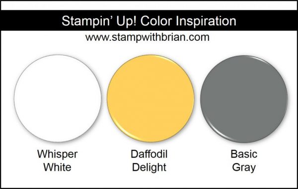 Stampin' Up! Color Inspiration: Whisper White, Daffodil Delight, Basic Gray
