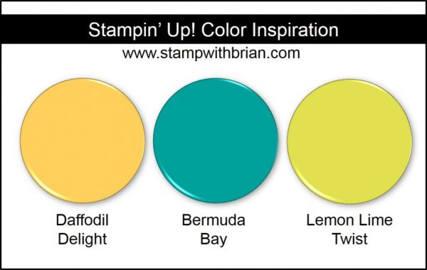 Stampin' Up! Color Inspiration: Daffodil Delight, Bermuda Bay, Lemon Lime Twist