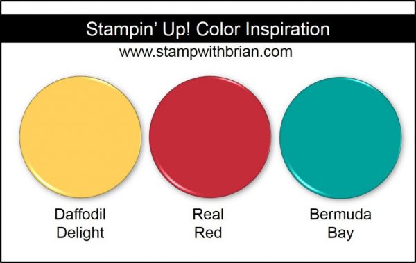 Stampin' Up! Color Inspiration: Daffodil Delight, Real Red, Bermuda Bay
