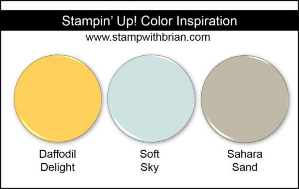 Stampin' Up! Color Inspiration: Daffodil Delight, Soft Sky, Sahara Sand Stampin' Up! Color Inspiration: Daffodil Delight, Soft Sky, Sahara Sand