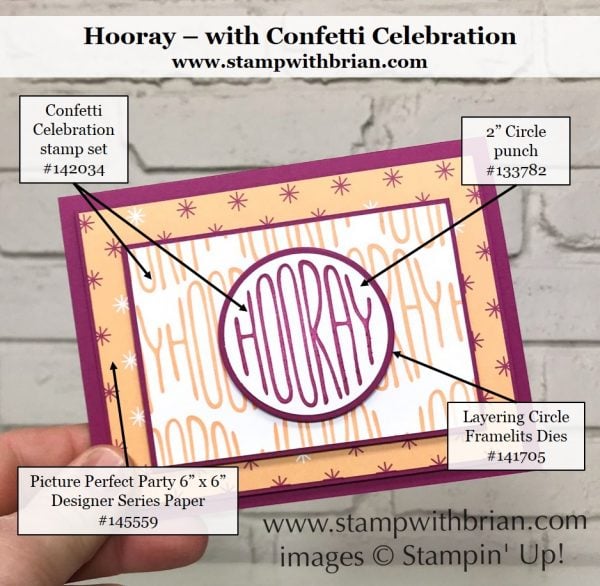 Confetti Celebration, Stampin' Up!, Brian King Confetti Celebration, Stampin' Up!, Brian King
