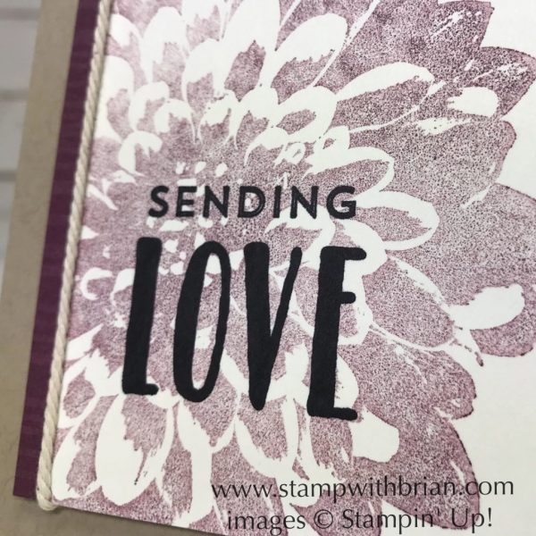 Definitely Dahlia, Lovely Inside & Out, Stampin' Up!, Brian King, sympathy card, CTS265