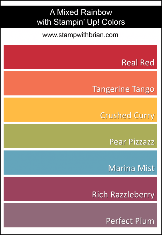 Mixed Rainbow Colors, Stampin' Up!, Brian King
