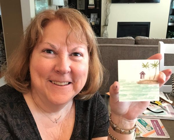 Nancy's warning - make sure the palm tree is not upside down, Waterfront, Stampin' Up!, Brian King Nancy's warning - make sure the palm tree is not upside down, Waterfront, Stampin' Up!, Brian King