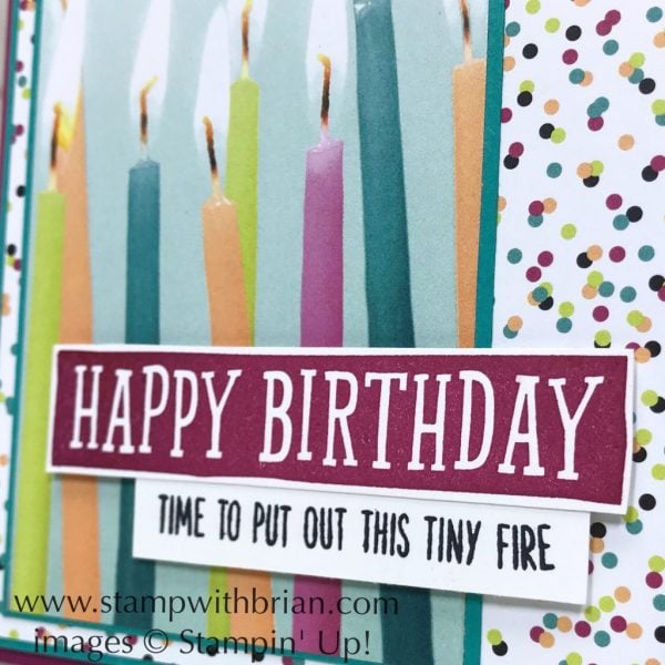 Birthday Wit, Birthday Banners, Stampin' Up!, Brian King, fun birthday card