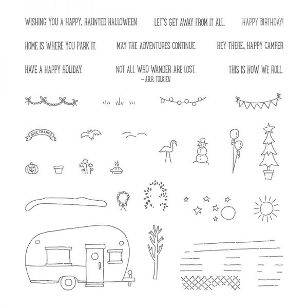 Glamper Greetings, Stampin' Up! 142202