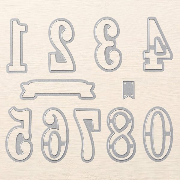 Large Numbers Framelits Dies, Stampin' Up! 140622