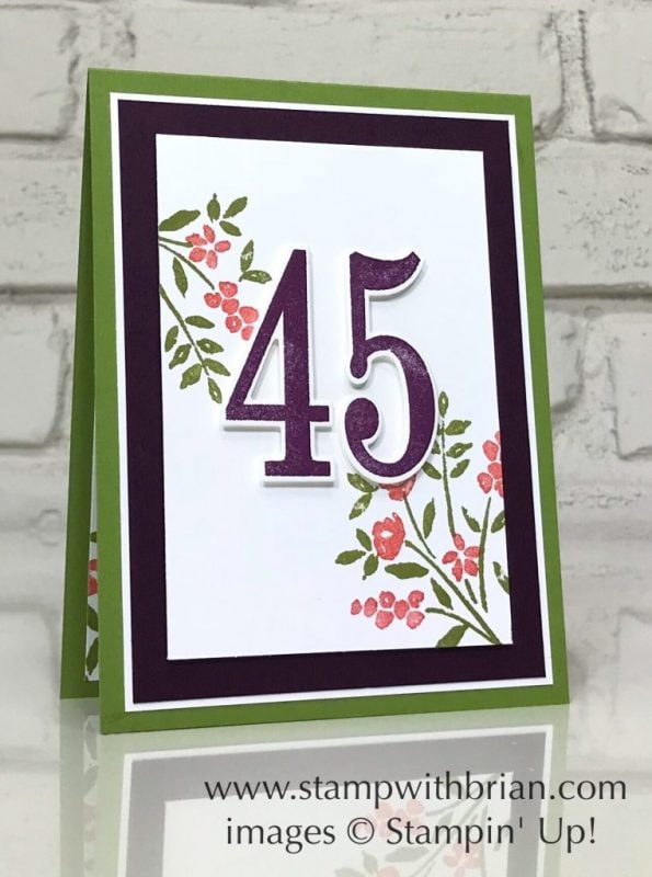 Number of Years, Stampin' Up!, Brian King, birthday card, CTS269