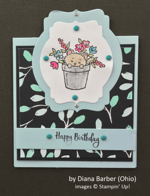 by Diana Barber, Stampin' Up!, Spring One-for-One Card Swap