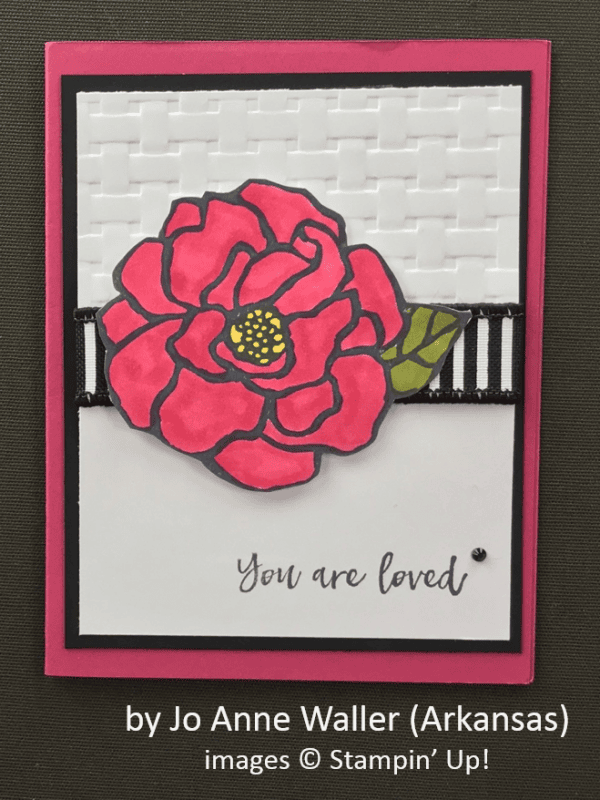 by Jo Anne Waller, Stampin' Up!, Spring One-for-One Card Swap
