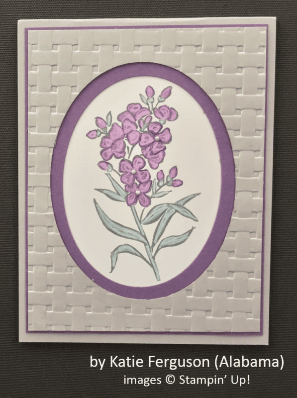by Katie Ferguson, Stampin' Up!, Spring One-for-One Card Swap