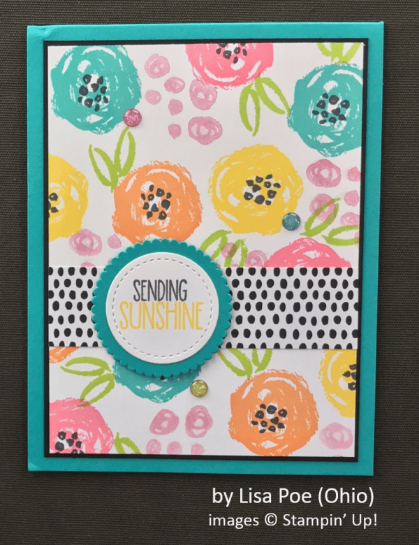 by Lisa Poe, Stampin' Up!, Spring One-for-One Card Swap