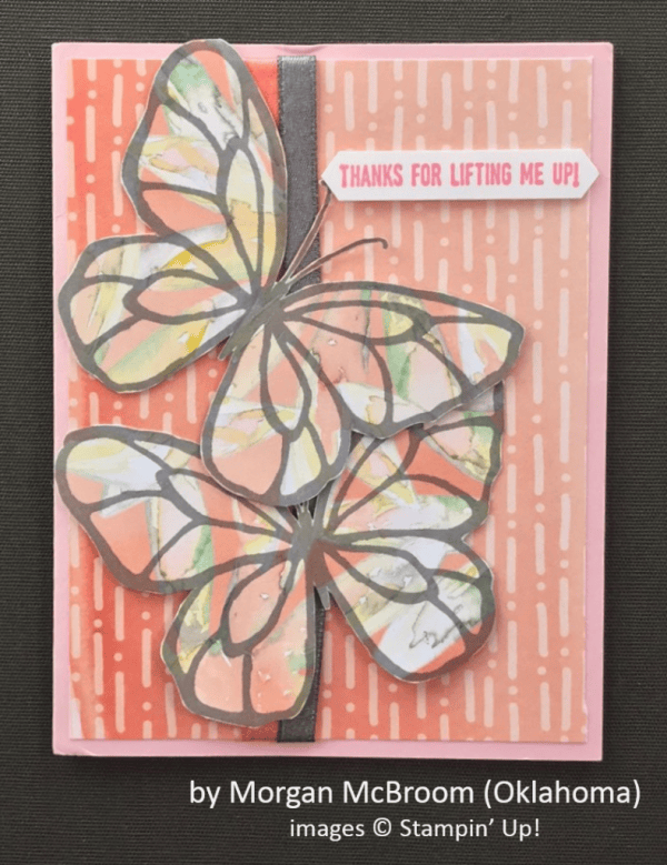 by Morgan McBroom, Stampin' Up!, Spring One-for-One Card Swap