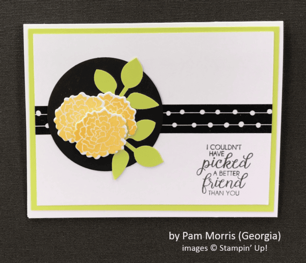 by Pam Morris, Stampin' Up!, Spring One-for-One Card Swap