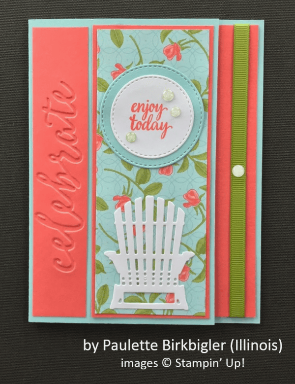 by Paulette Birkbigler, Stampin' Up!, Spring One-for-One Card Swap
