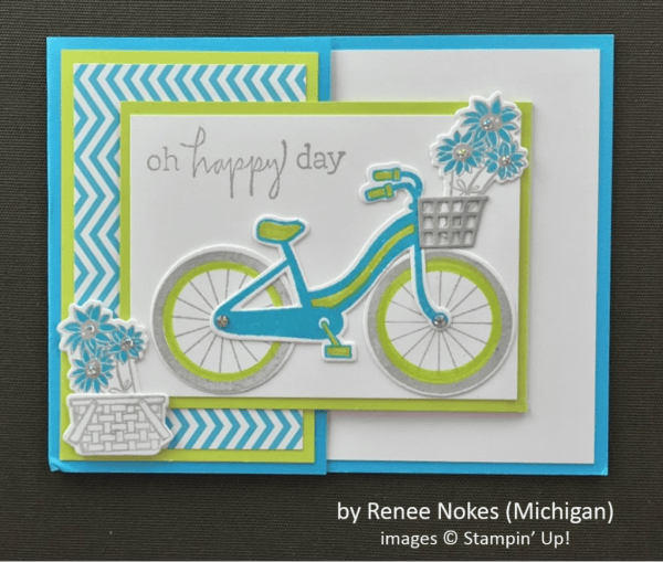 by Renee Nokes, Stampin' Up!, Spring One-for-One Card Swap