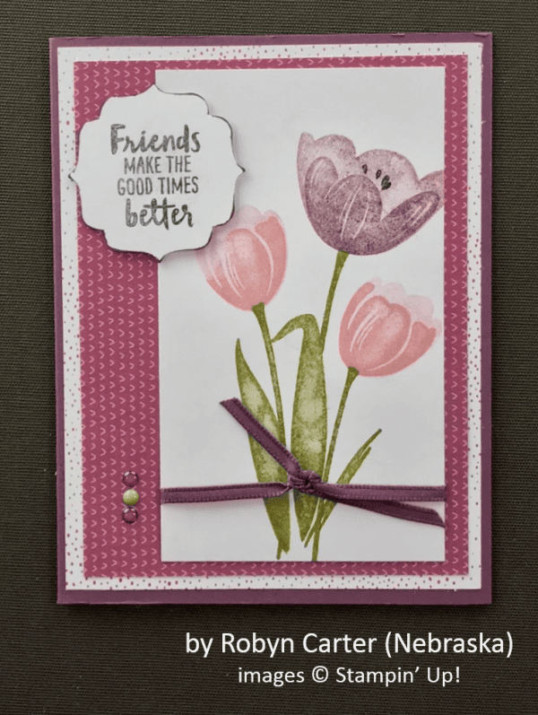 by Robyn Carter, Stampin' Up!, Spring One-for-One Card Swap