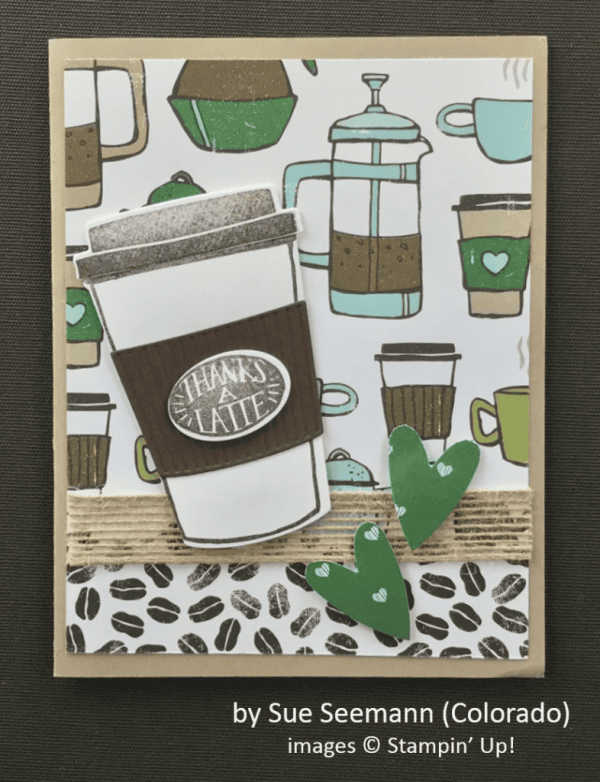 by Sue Seemann, Stampin' Up!, Spring One-for-One Card Card Swap