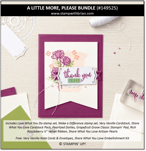 A Little More Please Bundle, Stampin' Up! 149525