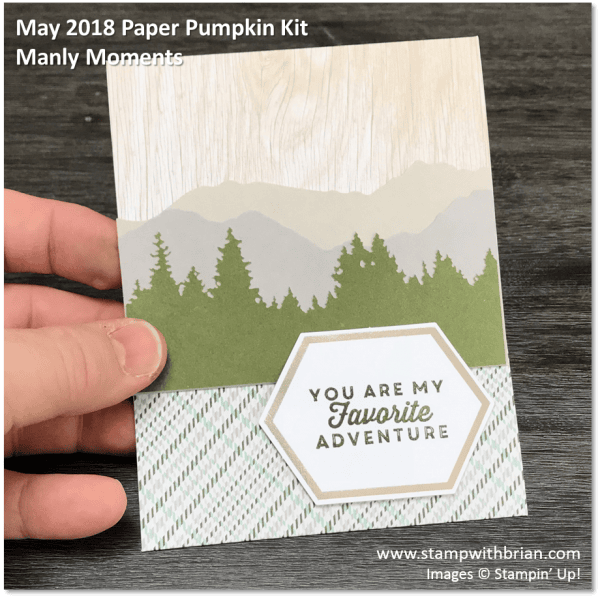 Alternative May 2018 Paper Pumpkin Kit, Manly Moments, Stampin' Up!, Brian King Alternative May 2018 Paper Pumpkin Kit, Manly Moments, Stampin' Up!, Brian King
