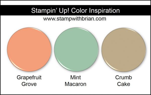 Stampin' Up! Color Inspiration: Grapefruit Grove, Mint Macaron, Crumb Cake