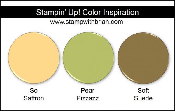 Stampin' Up! Color Inspiration: So Saffron, Pear Pizzazz, Soft Suede