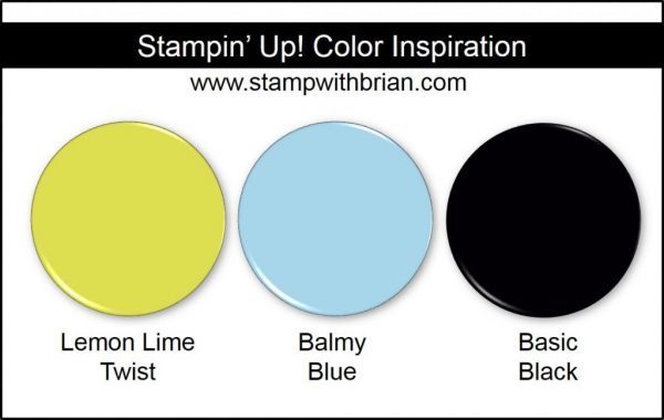 Stampin' Up! Color Inspiration: Lemon Lime Twist, Balmy Blue, Basic Black