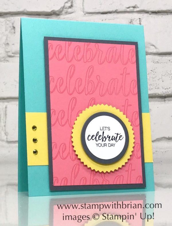 Calligraphy Essentials, Bunch of Blossoms, Stampin' Up!, Brian King, celebration card