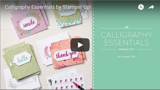 Calligraphy Essentials Project Kit Video, Stampin' Up! Calligraphy Essentials Project Kit Video, Stampin' Up!