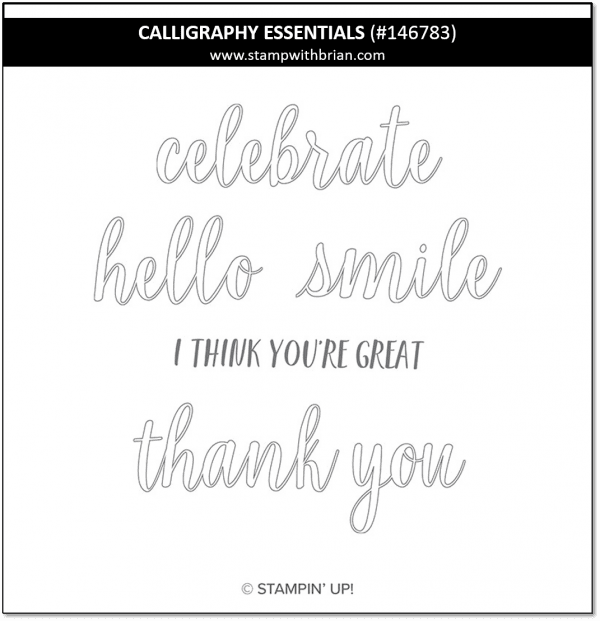 Calligraphy Essentials, Stampin' Up!, 146783