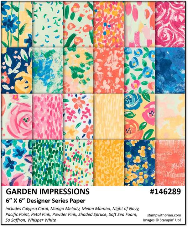 Garden Impressions Designer Series Paper, Stampin' Up! 146289