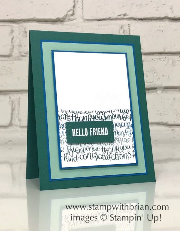 Handwritten, Wood Words, Stampin' Up!, CTS273 Handwritten, Wood Words, Stampin' Up!, CTS273